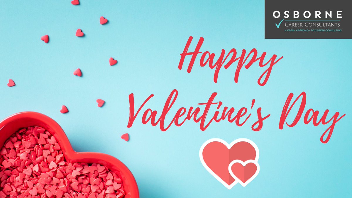 OsborneCareer's tweet photo. Happy Valentine's Day from all of the team at Osborne Career Consultants. ❤️
Show your career some love this year by signing up to attend our complimentary webinar on Wednesday 16th February.

Register now for this event.
https://t.co/KjYVM3G9vH
#ValentinesDay https://t.co/gMpBlZrTa5