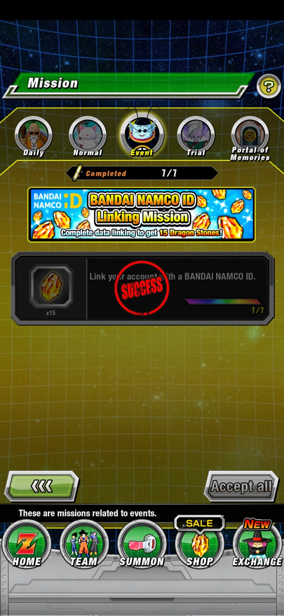 Fest Linkead Vuestra Cuenta Del Dokkan Con Una Bandai Namco Id Account Para Llevaros 15 Ds De Gratis Si No Teneis Cuenta Y Os Da Un Error Al Crearla