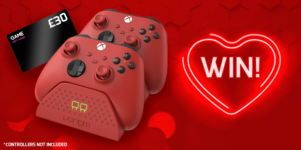 WIN an Xbox Docking Station &amp; £30 GAME gift card for your Valentine ❤️😍

To enter:
-  Retweet this post 🙌
-  Tag your Valentine 👫

Winner to be selected and contacted on Monday 21st February.  Controllers not included. UK entires only. T&amp;C's apply.