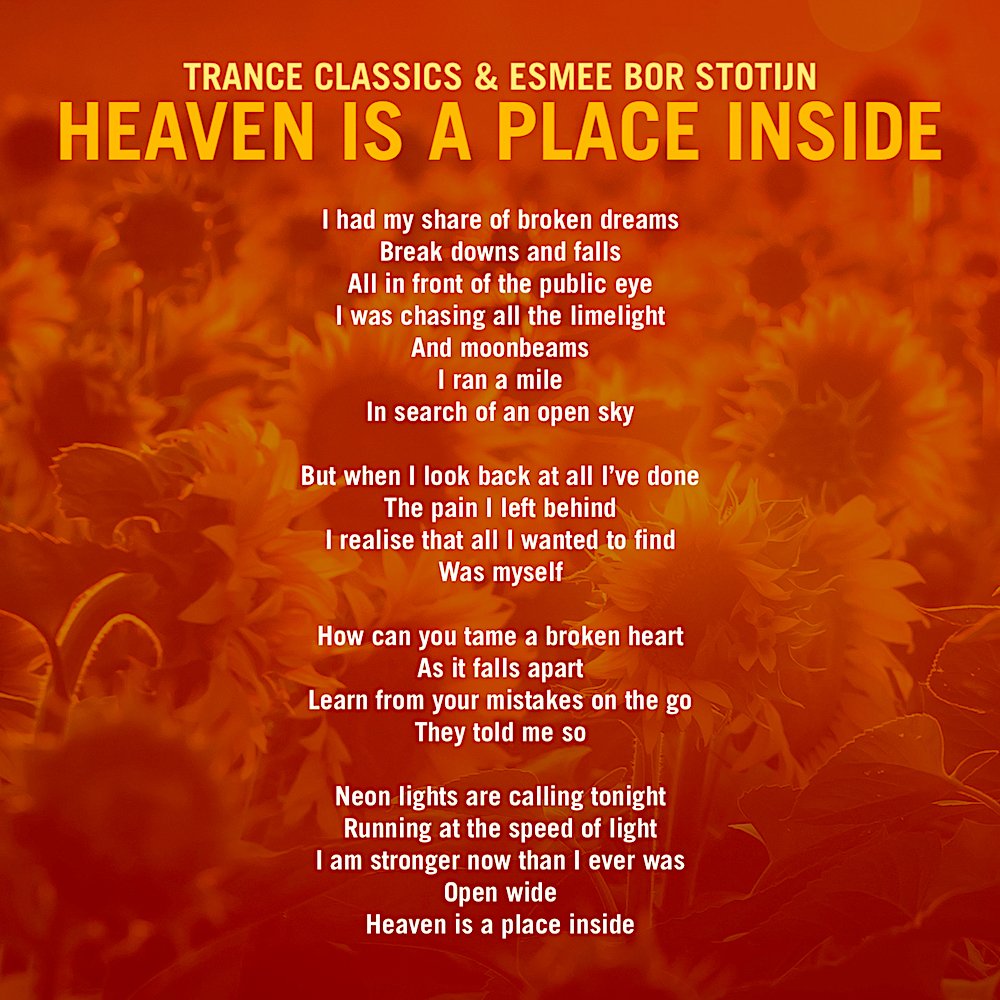 Amsterdam Trance Records (@amsterdamtrance) on Twitter photo Sing along with <a href="/EsmeeBor/">EsmeeBor</a> Stotijn! 🎤 #VocalTranceLyrics 🌻 Her team up with <a href="/_TranceClassics/">TranceClassicsMusic</a> is available here: raznitzan.lnk.to/HeavenIsAPlace… <a href="/RazNitzan/">Raz Nitzan</a> Sing along with <a href="/EsmeeBor/">EsmeeBor</a> Stotijn! 🎤 #VocalTranceLyrics 🌻 Her team up with <a href="/_TranceClassics/">TranceClassicsMusic</a> is available here: raznitzan.lnk.to/HeavenIsAPlace… <a href="/RazNitzan/">Raz Nitzan</a>