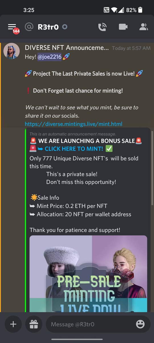 josejoy567's tweet photo. @diverse I hope u look in to this many people a getting scam on your name and it's spoiling the whole community https://t.co/4xpFNxY6ou