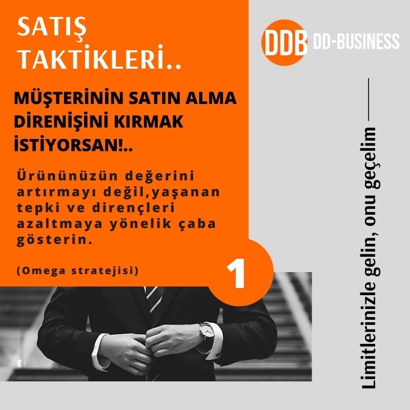 SATIŞ TAKTİKLERİ... - 1
dd-business.com
Bir satış profesyoneli misin?  Profesyonel bir satıcı iseniz dd-business.com 'u takibe alın. ÜCRETSİZ. Satıcı taktiklerini öğren #egitim #satis #taktik #pazartesi