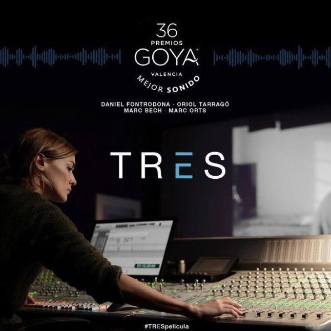 bydeluxespain's tweet photo. Enhorabuena al equipo de #TRESpelicula por el #Goya2022 al mejor sonido, en especial a nuestro compañero Marc Orts y a todo su equipo de @deluxespain 🏆👏🏽👏🏽

#soundpostproduction #sounddesign #audiopost #cinespañol #premiosgoya #mejorsonido #cultura #academiadecineespañol https://t.co/J5ctcXUKxu