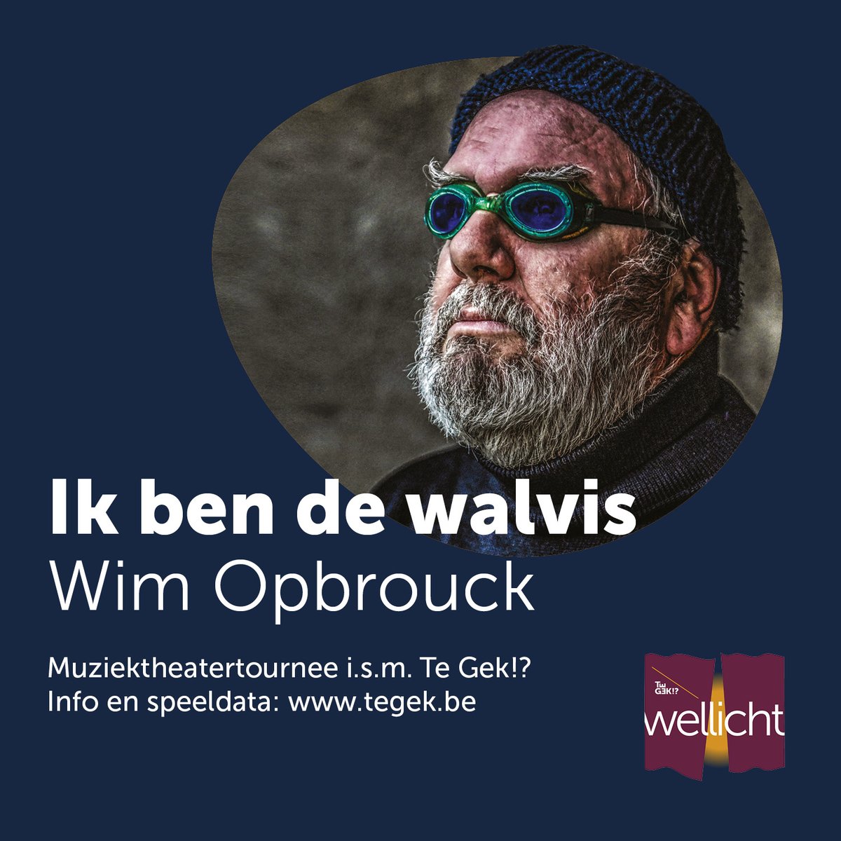 Wim Opbrouck maakt in samenwerking met Te Gek!? zijn meest persoonlijke voorstelling tot nog toe: 'Ik ben de walvis'. De voorstelling kadert in de Te Gek!?-jaarcampagne 'Wellicht' over depressie.
Alle speeldata en tickets via tegek.be/agenda/wim-opb…