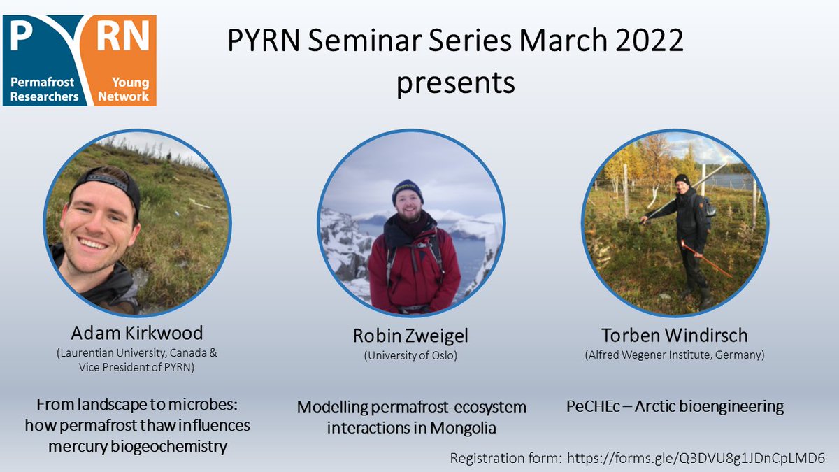 (1/3)
After the great success of our seminars last year, we would like to invite you to the next PYRN seminar in March 2022!
The zoom meeting is scheduled for 11:00am EST (17:00 CET) on Tuesday, March 8.
Register here to receive the link to attend: forms.gle/1WwFabDkS23yBy…
⬇️⬇️⬇️