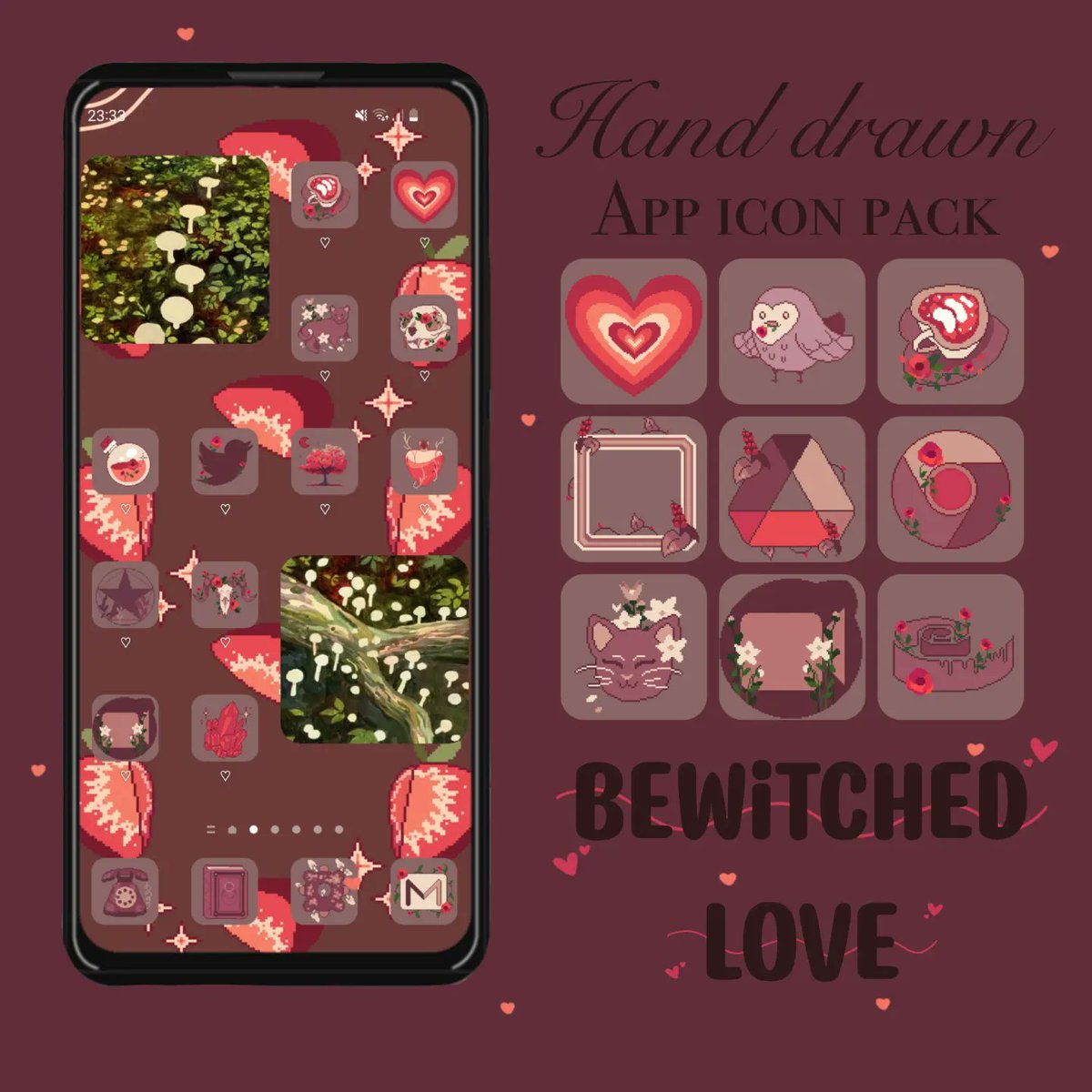 ArtDrych's tweet photo. ❤️HAPPY VALENTINE'S DAY❤️

As a thank you gift for ya'll I am giving away my "Bewitched Love" icon pack with 6 wallpapers as freebies on my Ko-fi shop where you can get them for free until next Monday!

https://t.co/EgzeuM9Cu1

~~~~
#ValentinesDay #ValentinesGiveaway
#pixelart https://t.co/TV0ZT5hWnm