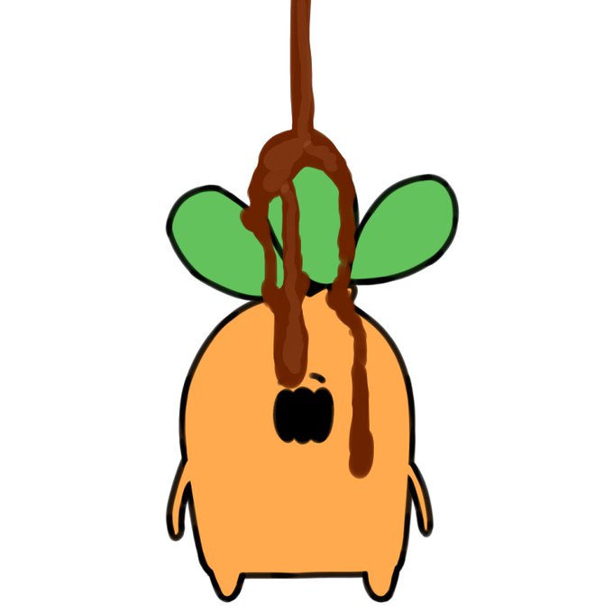 これは去年の今日載せた溶けたチョコをかけられるねっ子 