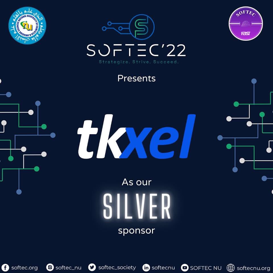 softecfast's tweet image. We are proud to announce Tkxel Pakistan 
as our silver sponsor for SOFTEC&apos;22.
Tkxel is a high-end software solutions company based out of Reston, Virgina. Started in 2008, they house 500+ full-time development resources.

#softec2022