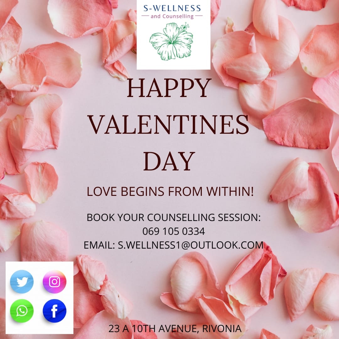 SWellnessandco's tweet photo. Sometimes Self Care is the highest form of love. Remember that your mental health is important.

Book your counselling session today. Whatsapp us today: 069 105 0334

We are bases in Rivonia. https://t.co/KxsD7R3Dlb