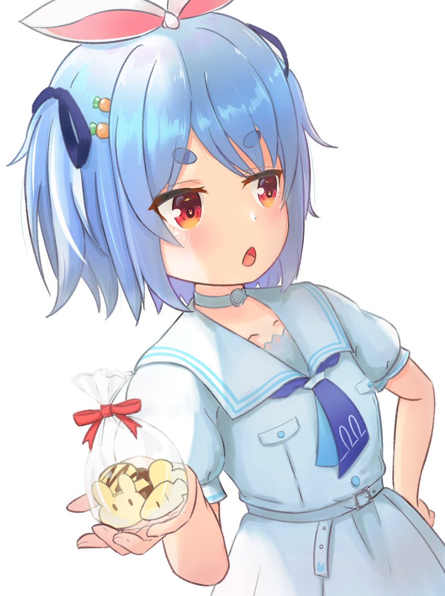 兎田ぺこら「#ぺこらーと #兎田ぺこら あげるぺこ 」|もろたで工藤のイラスト