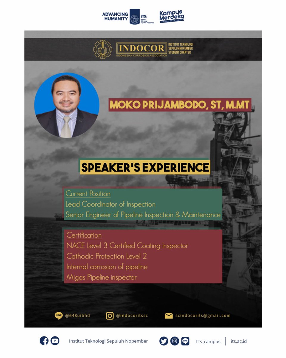 its_campus's tweet photo. Register yourself now at
https://t.co/FuVyHXGyod

Get closer with us!
https://t.co/FuVyHXGyod

#ITSCampus
#ITSSurabaya
#INDOCORITSSC
#CorossionEngineer https://t.co/SlyVT2IGqA