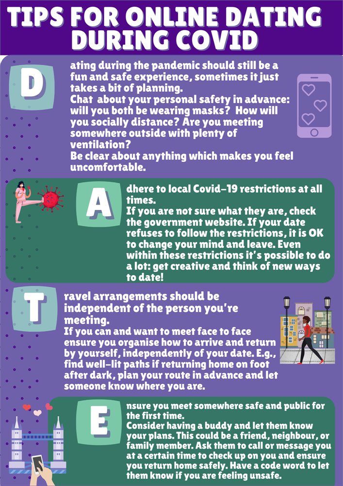 live_life_safe's tweet photo. Will you be online dating this year for Valentine's? Here are some tips for dating during the pandemic. #ValentinesDay2022 โค๏ธ #DateSafely https://t.co/mNqwL1b4OW