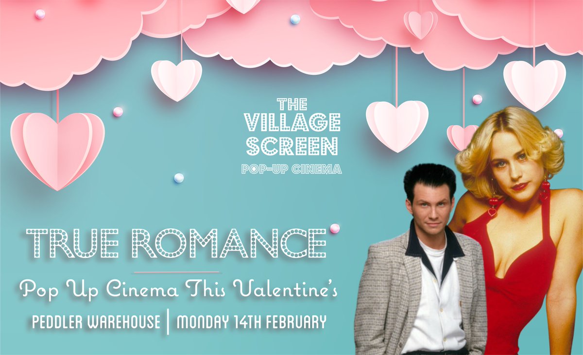 peddlerevents's tweet photo. The @VillageScreen takeover reaches its climax tonight, with a #ValentinesDay showing of the cult classic 'True Romance'. Grab ya person and ya blanket and join us from 6pm! 🖤
—
Get tickets: https://t.co/z1jz8Da5aP https://t.co/Qsj8OIl6WJ