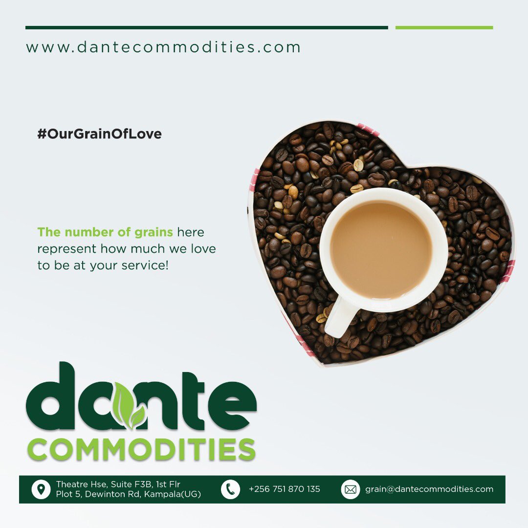 #OurGrainOfLove

Happy #ValentinesDay2022 

#DanteCommodities #ValentinesDay #HappyValentinesDay #coffeefortwo