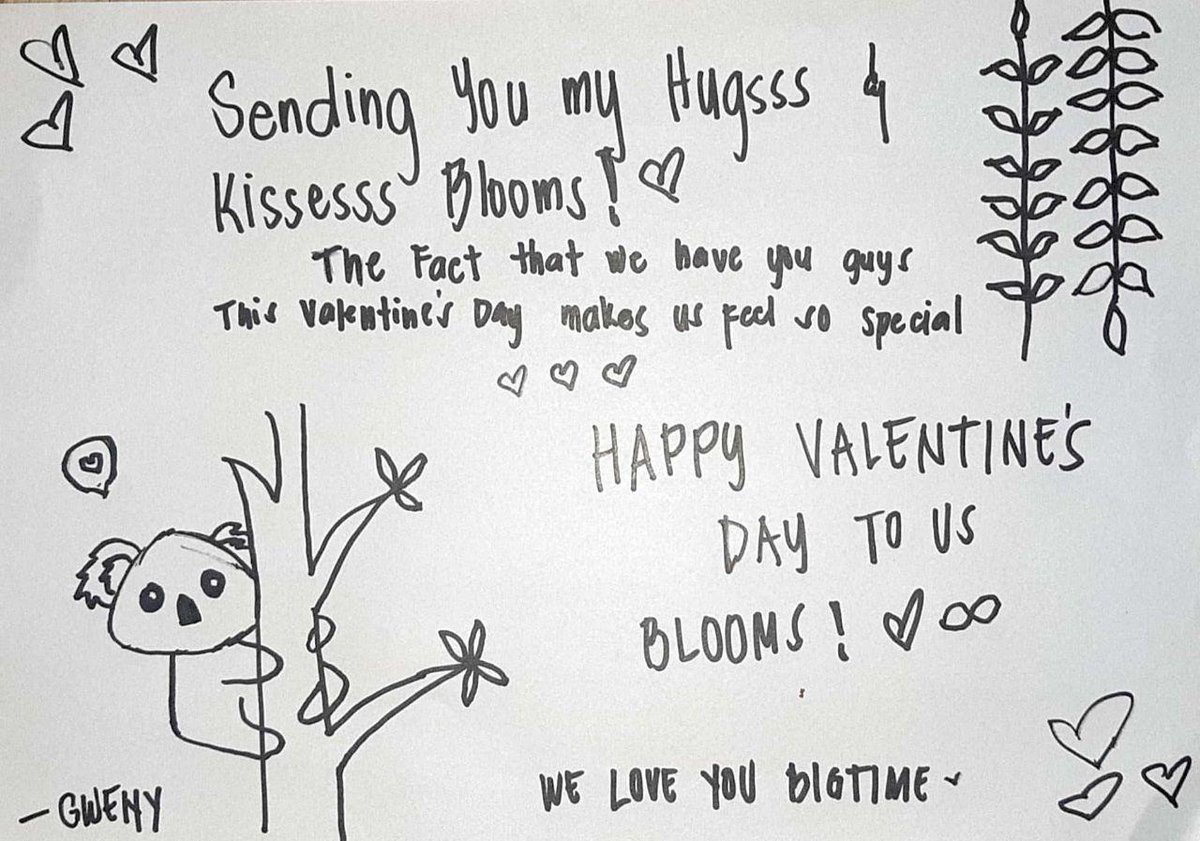 BINI_ph's tweet image. #BINI | Happy Heart's Day, BL♾M! Here's @bini_members adorable Valentine's Doodle for you all! 💘❣️💕
