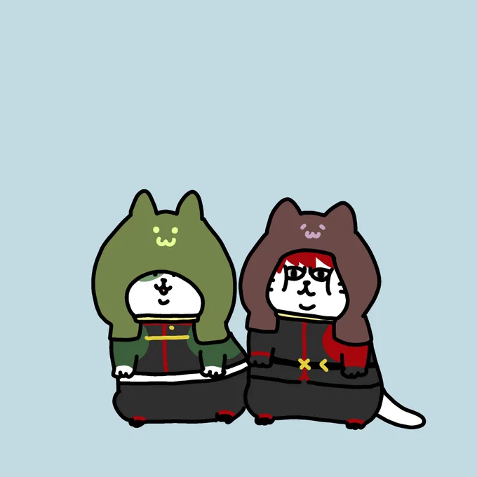 たぶん今ごろ猫本丸は、
明日に備えて避難訓練してる。
(これは審神者が急いで作った防災頭巾のサイズがいまいち合わなかった猫古備前) 