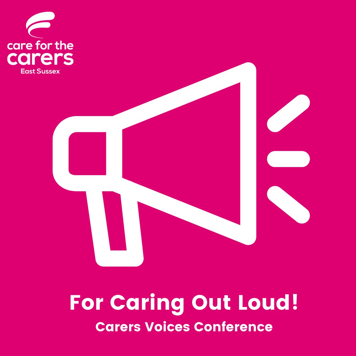Care4theCarers's tweet image. Save the dates! #ForCaringOutLoud Carers Voices Conference is taking place during the week of Monday 14th-Friday 18th March 2022 incl. F2F event on Monday 14th March @ #Uckfield Civic Centre and online events through the week to give #EastSussex #carers a voice &amp;amp; to share ideas.