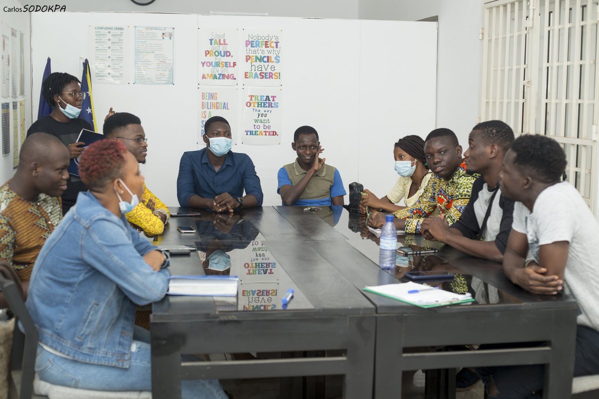 KrisHontonwakou's tweet image. "It was weird to me to realize that to serve for free, I had to pay," @ArthusKOSSOU said on sharing his experience on @MercyShips.

Le Café (English Workshop), on January 29th 2022 at Abomey-Calavi.

#LeCafe #englishworkshop #constructivetalk #opinionsharing