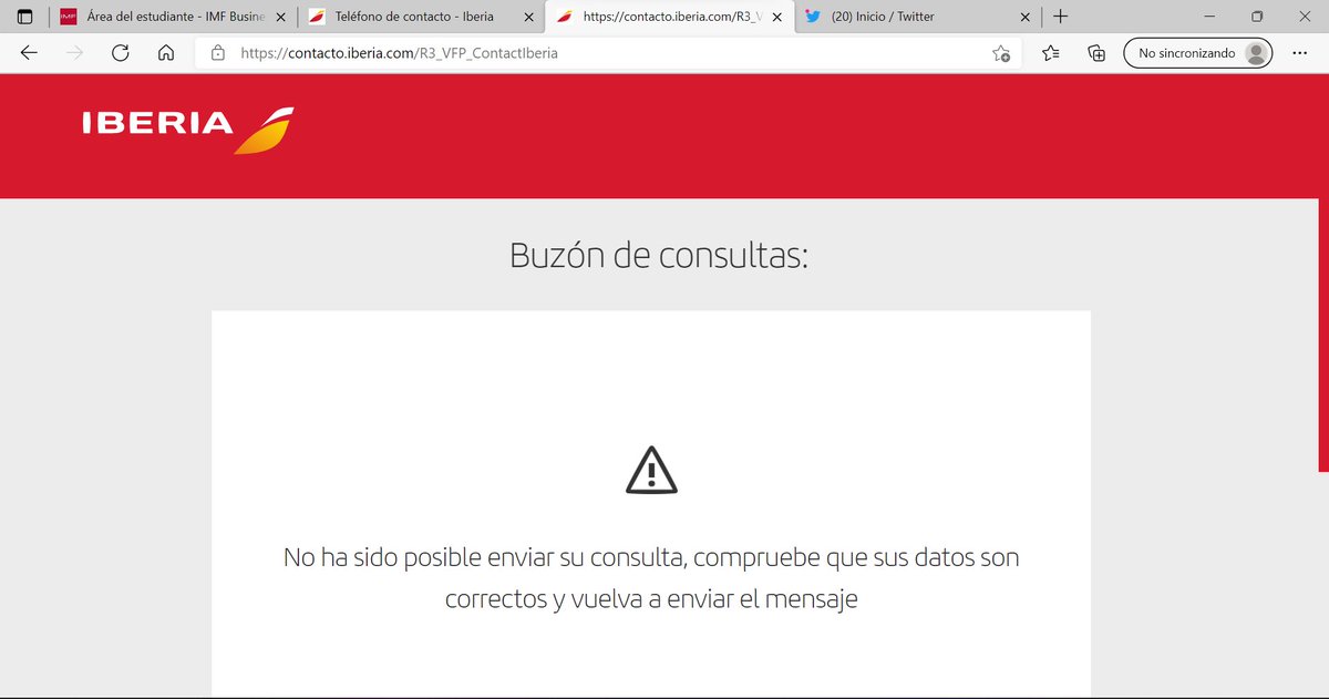 MargaGDiVa's tweet photo. @Iberia pésimo #serviciodeatenciónalcliente tres días y muchas horas perdidas después sigo sin poder hacer una reclamación: 3 teléfonos distintos, #asistentevirtual #chatbots varios, #web sigo sin poder hacer mi consulta y reclamación. ¿Qué les mando un telegrama? https://t.co/i73IismY8s
