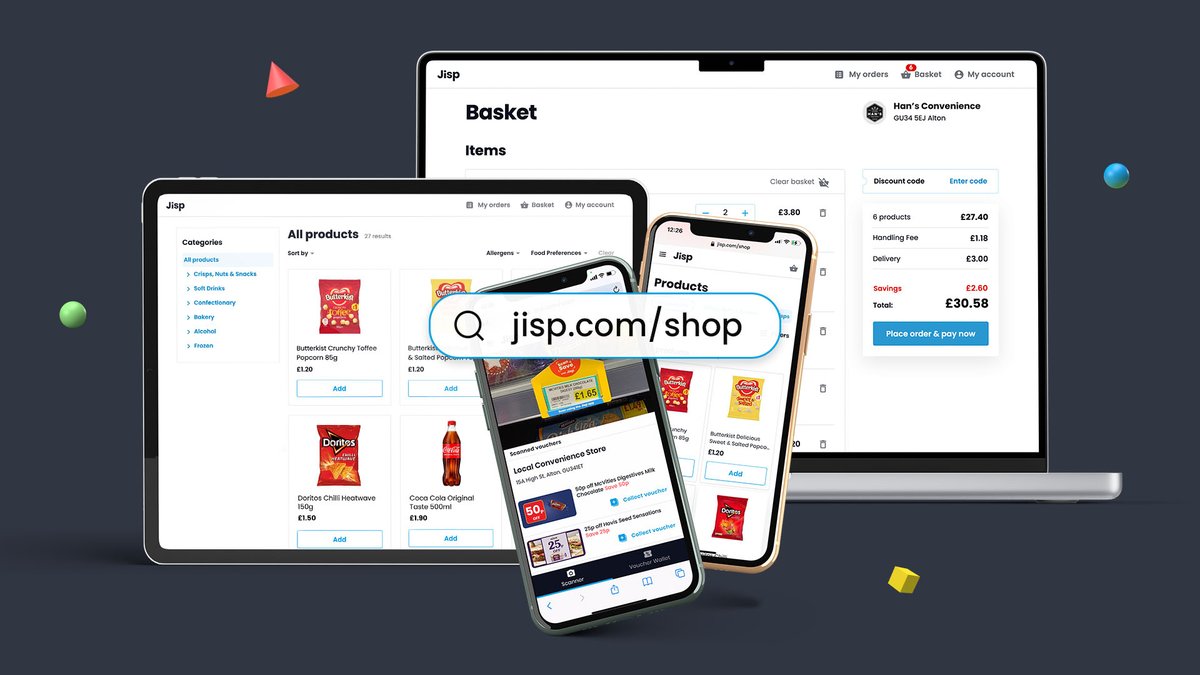 jispapp's tweet photo. We're now online and welcoming more shoppers to try and use Jisp services locally. Whether it's Delivery, Click & Collect or Scan & Save. Jisp can be used without downloading an app. Even more reason to #JispIt
For more info https://t.co/sH5DAFvIUX https://t.co/7B0M4NTxlT