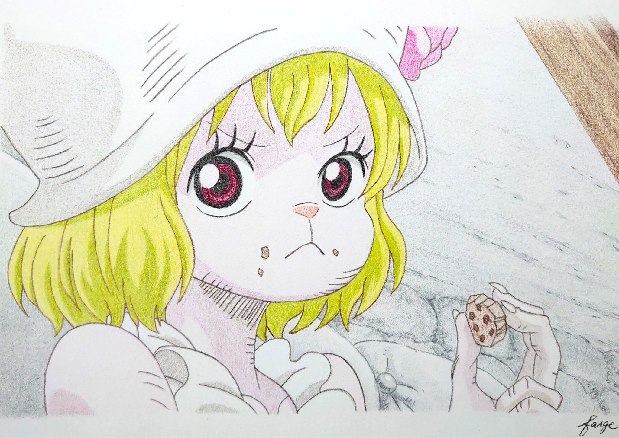 ファリゲ ワンピース One Piece のキャロットを描きました 模写 模写イラスト イラスト お絵描き 色鉛筆 イラスト ワンピースイラスト Onepieceイラスト キャロット T Co Xvcp0qizep Twitter