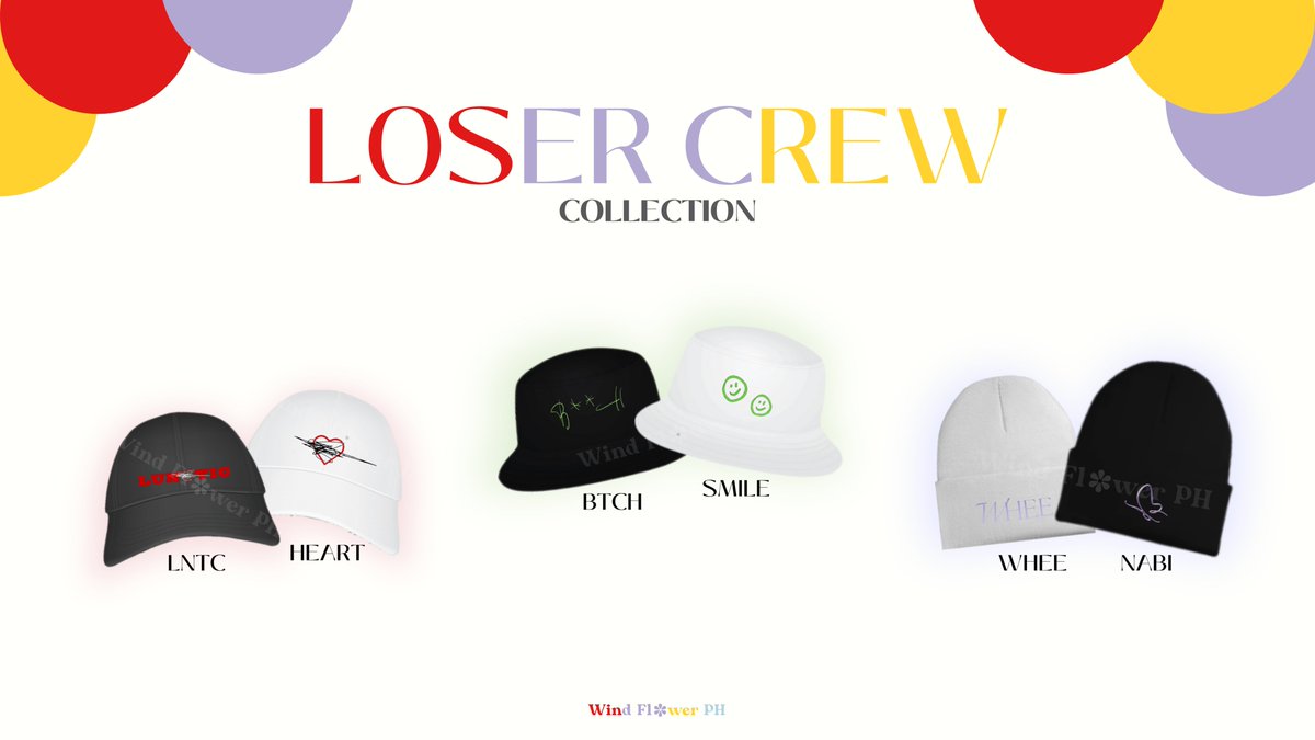 WindFlowerPH's tweet photo. 🌸 PRE-ORDER: Loser Crew Collection🌸

JjiKkeu! We really loved their new solos, so we hope you'll love this collection too! Get yours now for only 190 each. Check out our bundle promo too! 💗

Fill up the link to order 👇
https://t.co/TQrERRfd2v

#WFPH_Products https://t.co/Pweh5SSLGf
