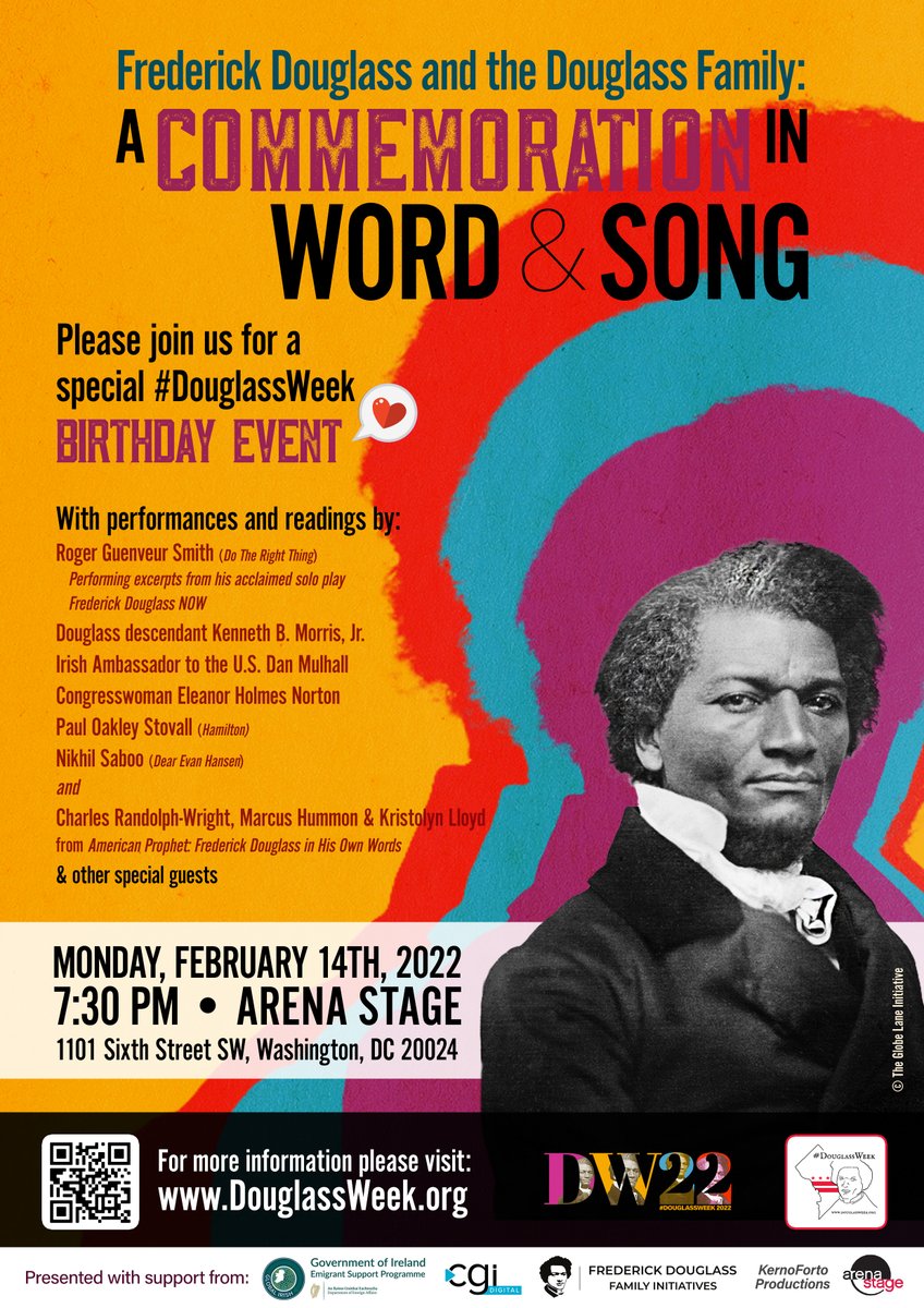 ❤️ Happy birthday, #FrederickDouglass! ❤️
❤️ Happy #DouglassDay! ❤️
❤️ Happy #ValentinesDay2022! ❤️

Join us tonight, IN PERSON in #WashingtonDC for one of the best events of the year! ⬇️ ⬇️ ⬇️

🎟eventbrite.ie/e/frederick-do…
