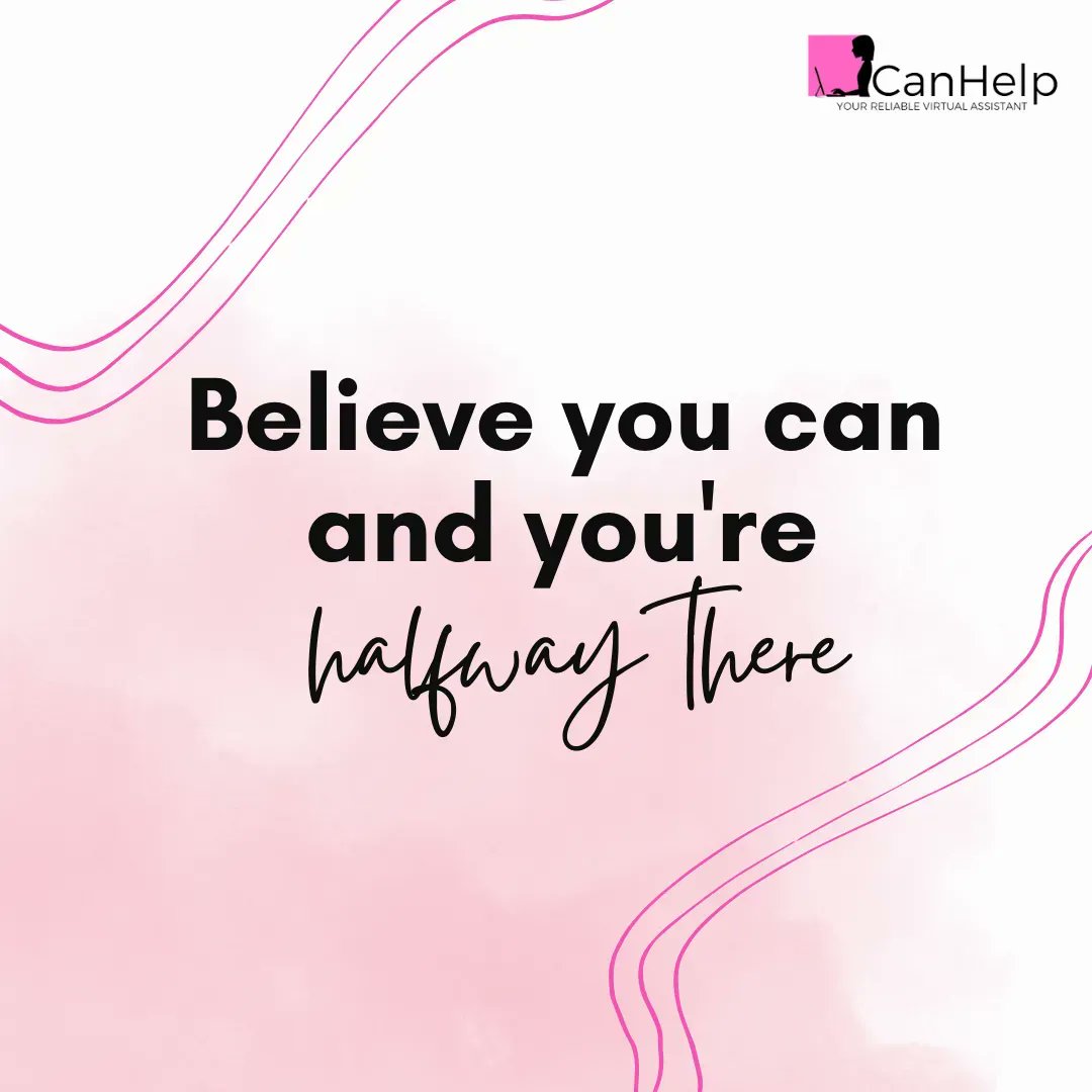 iCanHelp_VA's tweet photo. I don't know who needs to see this, but this is a quick reminder to start whatever you plan to do. Before you know it, you're already halfway there.

Start your week right!

#iCanHelpVA #VAAgency #mondaymotivation https://t.co/n7Eoe1JDhJ