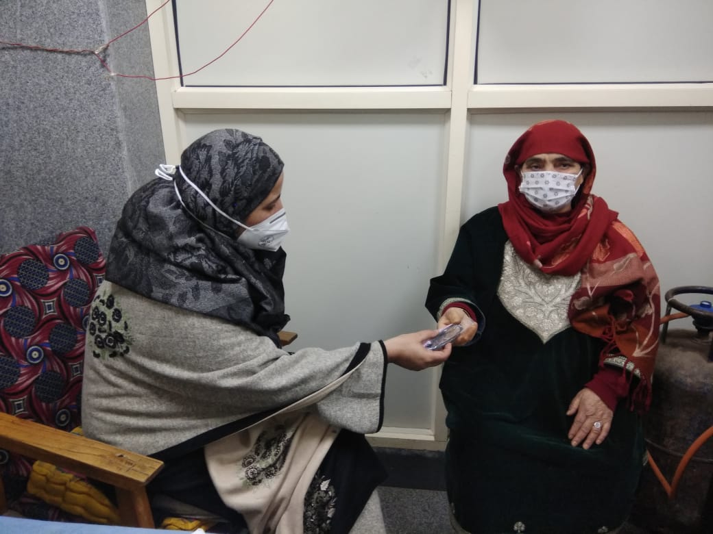 Free spectacles were given to senior citizens at District hospital Ganderbal.
