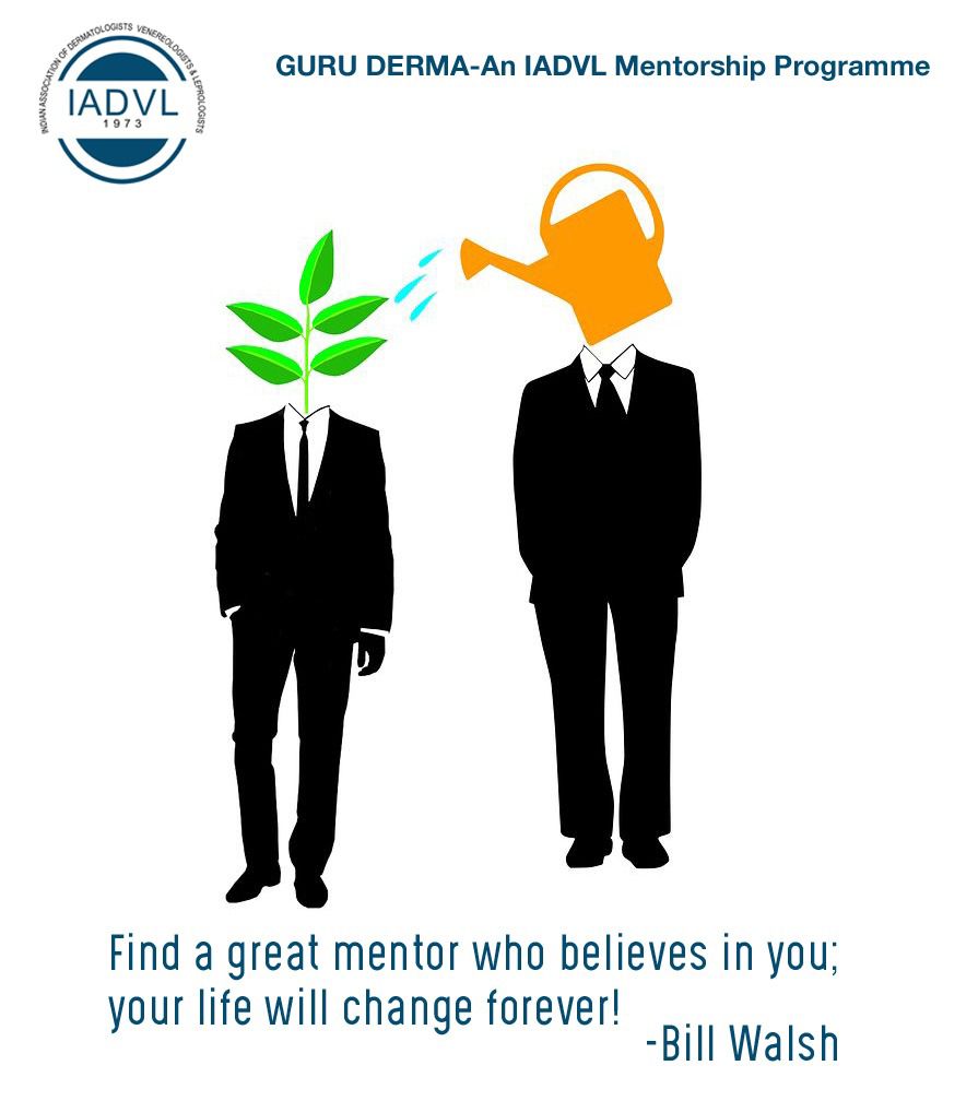 Dear IADVL Members,
"When one finds a true Guru, one conquers half the world". A unique IADVL presidential project that connects the experience and understanding of our elders with our younger generation. We present *GURUDERMA* Coming soon!!

Thanks
 IADVL Mentorship Committee