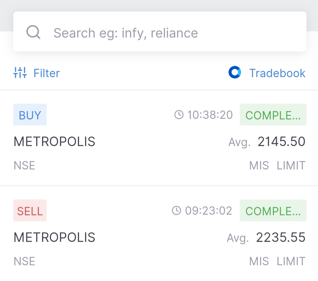 abhijeetr952's tweet photo. Metropolis
Perfect Entry but Trailing Stoploss Hit 😔😭
Day low 1938.50 😅😅 https://t.co/38Imvji09F
