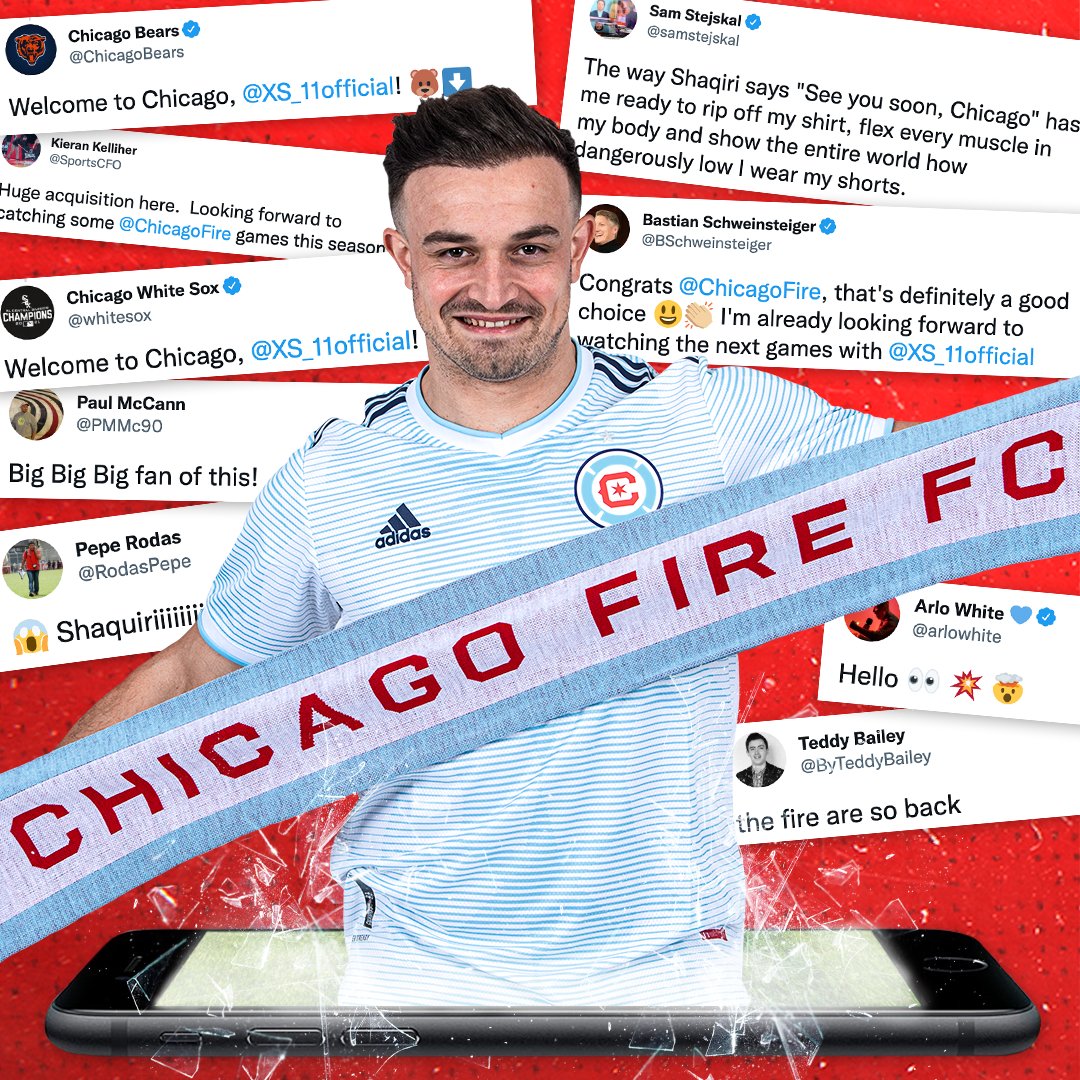 ChicagoFire's tweet photo. Y'all are just a *little* excited for Shaq. #cf97 https://t.co/cSIyv9XvRT