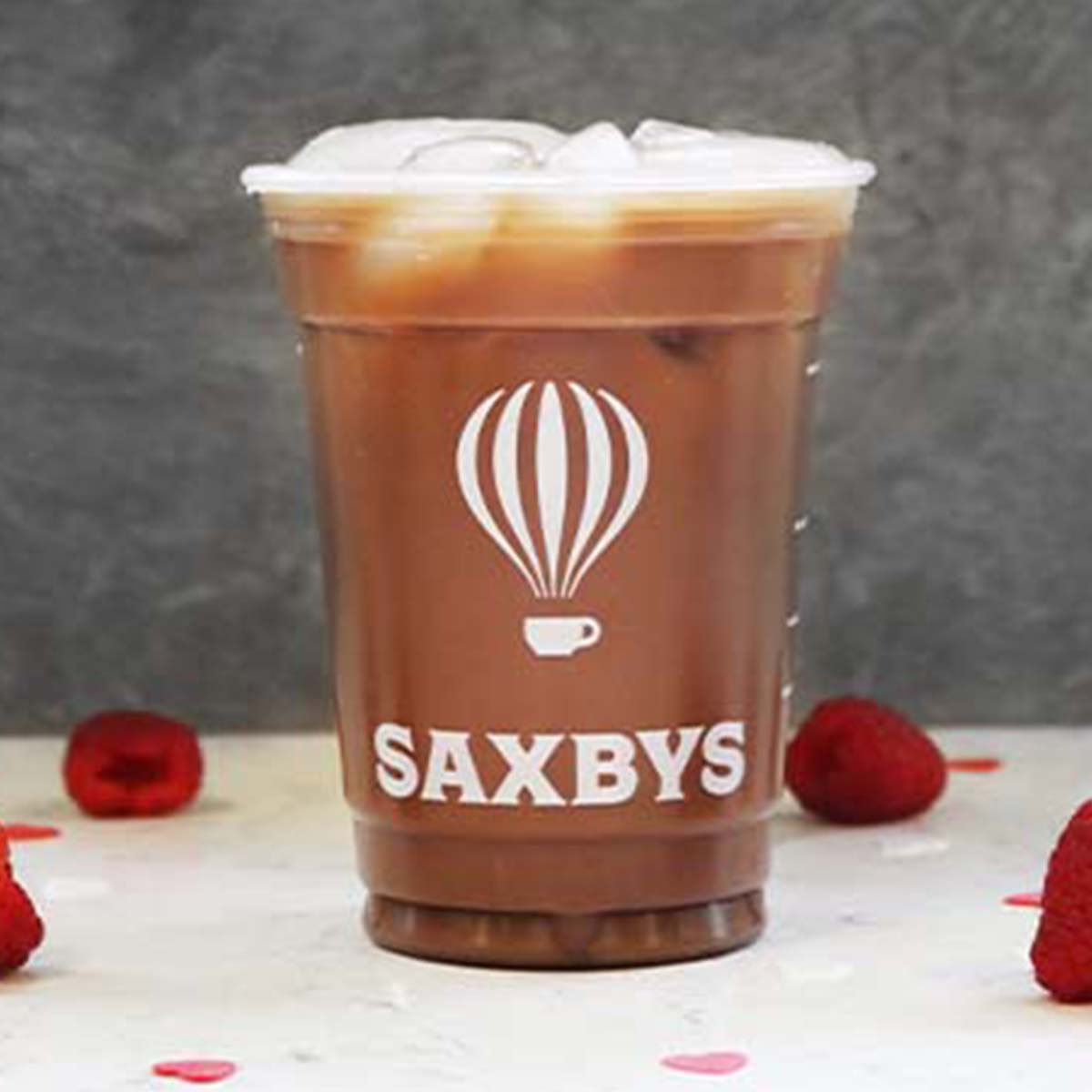 Happy Valentine's Day, you bean so much to us! ♥️ Inspired by our love for you, we're sharing a special Raspberry Truffle Cold Brew, TODAY only at select cafes! 💖 Are you a Shaker on the Saxbys App? We may have sent you a 'lil treat -- check your app rewards!