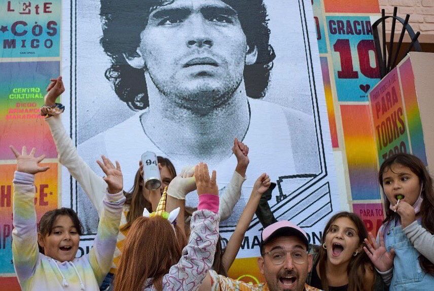 TomasBozzano's tweet photo. Inauguramos el Patio Cultural Diego Armando Maradona ❤️ https://t.co/yGERj5dzZy