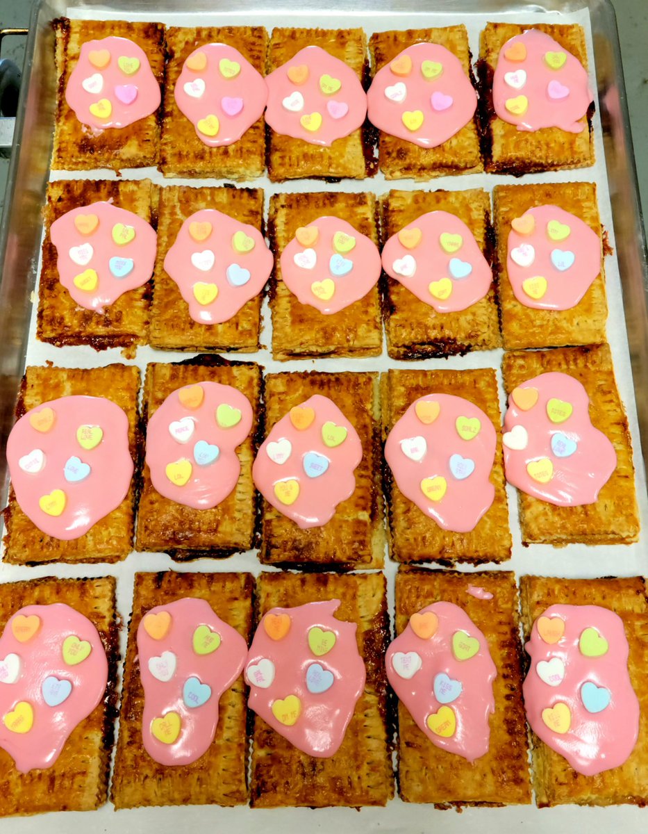 OldMillCafeEC's tweet photo. Happy Valentines Day! 💖 Come treat yourself before work to a pop-tart and latte! ☕️ 🥮 So many fun treats for today 🌈 https://t.co/9yuve4rIx5