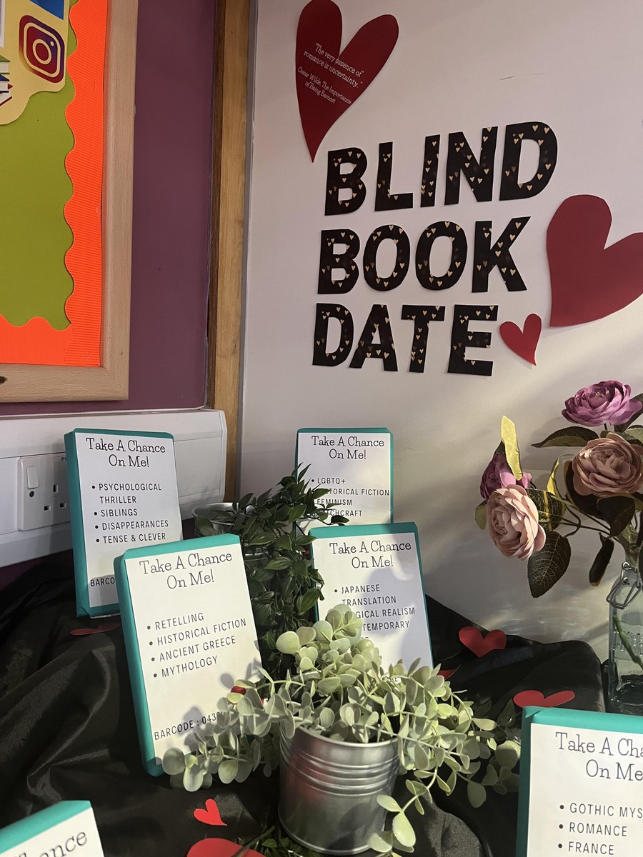 F6thLRCs's tweet photo. ❤️No plans for Valentines Day? Why not take a chance on one of our mystery books located at Lower Bagnall LRC? ❤️
It could be the best blind date you ever had😉
#f6th @Farnborough6th #booktwt #valentinesday #blindbookdate https://t.co/ErHuQxvVeh