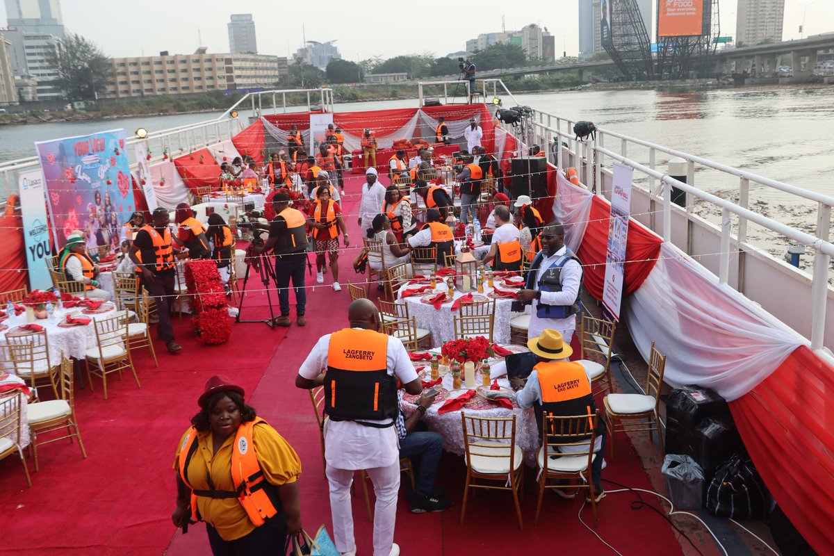 Lagferry's tweet photo. TVC 'Your View Show' in partnership with Lagos Ferry Services hosted her fans to a Valentine Boat Cruise on Lagferry Barge,MV Adimu Orisa on 12th February, 2022
#SeasonOfLove
#Valentine
#Lagferry... Sailing You Safely
#SanwooluPerformanceStrides
#ForAGreaterLagos
@Mr_JAGs https://t.co/pD9886CVjg