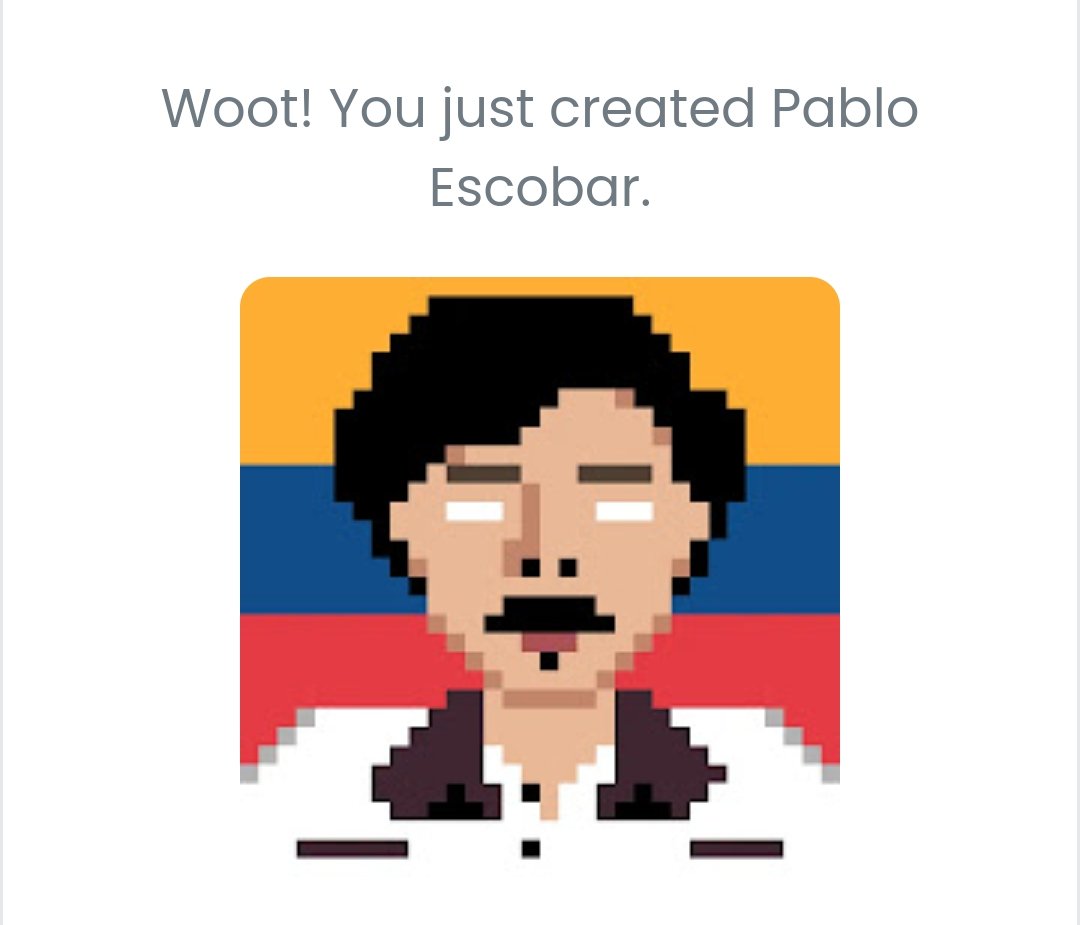 CryptonersGuru's tweet photo. Just created #PabloEscobarNFT
#EscobarNFT at @opensea.
Check out for more on my #Pixelcollections 👇🏼
Celeb & Legends
https://t.co/FgktBdcVbd
NBA All-star Proj
https://t.co/ZQnv91UuFs
Cartoons and Anime:
https://t.co/i4Mz9yLExn
#NFTs
#NFTCommunity
#nftcollectors
#PixelNFT https://t.co/UHqJierYMx