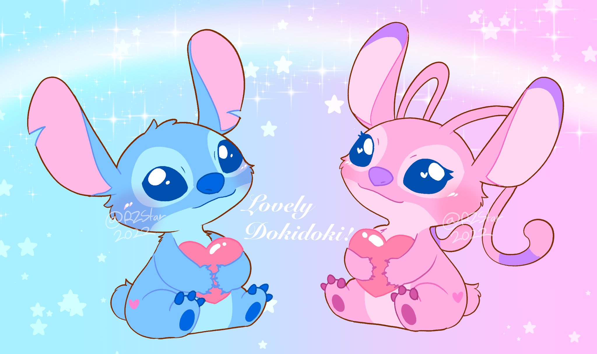 I Love Stitch & Angel