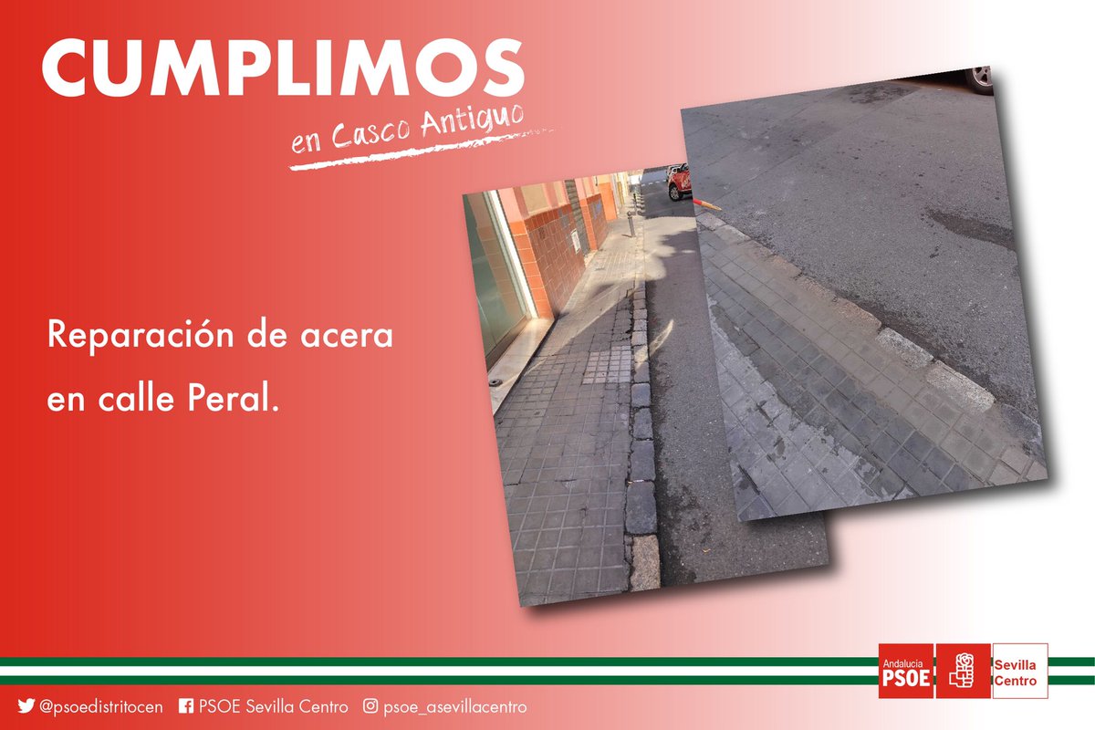 psoesvqcentro's tweet photo. 💪🏼 Desde el @Ayto_Sevilla trabajamos día a día para reparar desperfectos en las calles de #TuDistrito Casco Antiguo.
👀 Si ves alguna incidencia llama al 955 010 010 y ponte en contacto con #072REUR.
🟡 #SevillaTuCiudad
@JuanC__Cabrera https://t.co/UL83jGMP33