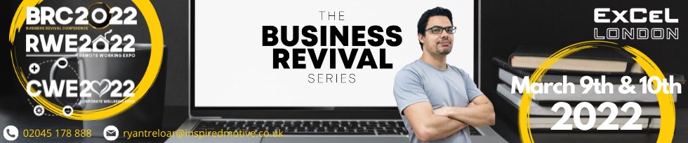 Now the worst of the pandemic is in the rearview mirror how do you revive your business? Start at the @BizRevivalConf Business Revival Conference 2022.
FREE TICKETS business-revival-series-2022.reg.buzz/m3-publishing-…
See more businessaspects.co.uk/2022/02/11/202…
#brc2022 #exhibition #marketing #tradeshow #expo #tickets