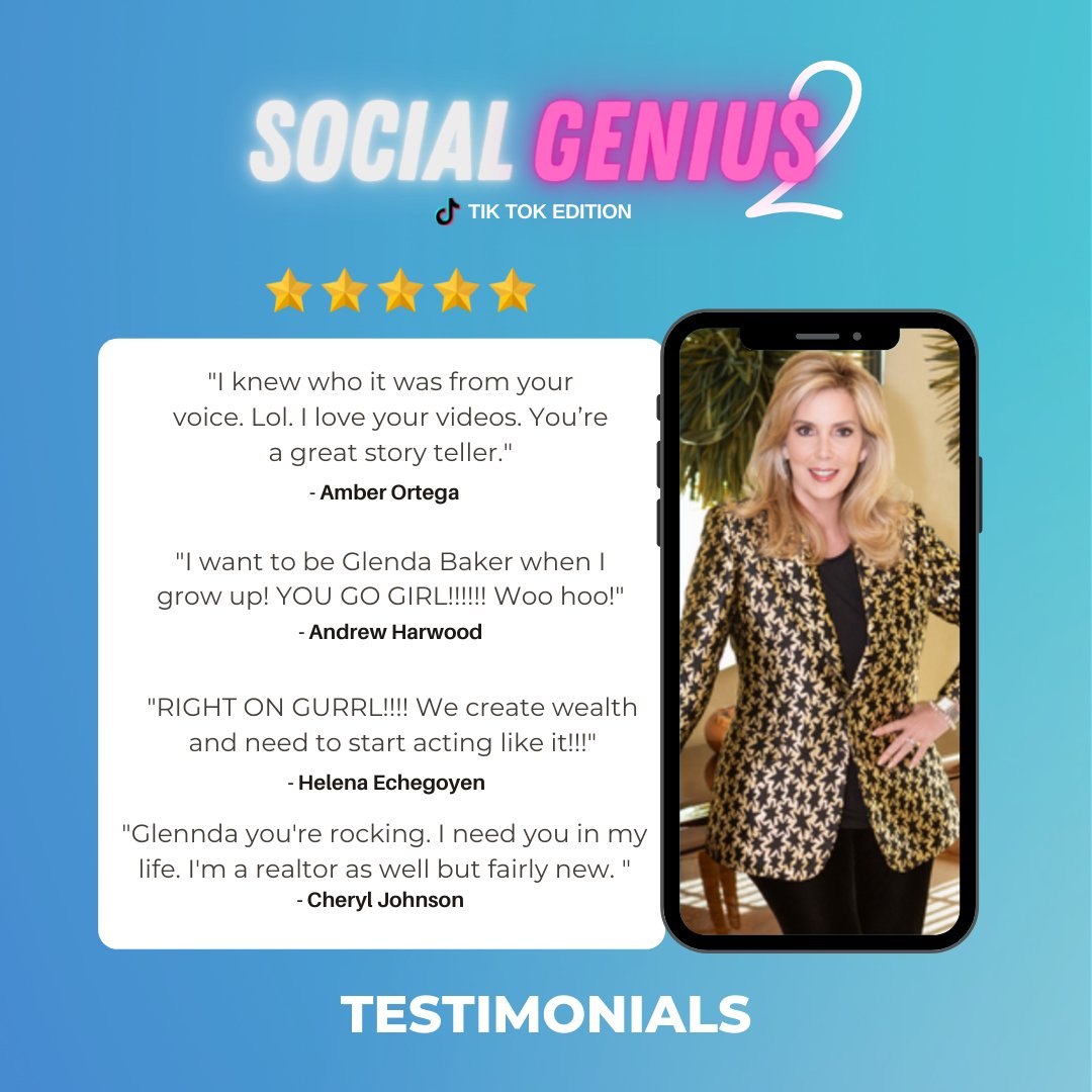 DrunkonSocial1's tweet image. 📢We appreciate everyone who shared their #commendations about one of our guests from #SocialGenius2 @glenndabaker! Watch on our YouTube channel. Like and subscribe! youtu.be/UxWRiPMG6VU 

#drunkonsocial @TristanAhumada1 @jeffpfitzer 
 #socialmedia #tiktokedition #testimonials