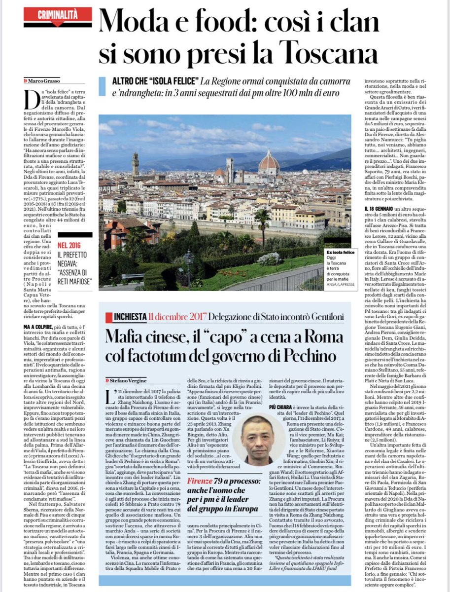 dukana2's tweet photo. La #Toscana è una montagna di merda #ndranghetista #camorrista e #massonica! Praticamente ha rovinato l’#Italia 👇perché da qui sono partiti i peggiori delinquenti… https://t.co/526UnLQztz