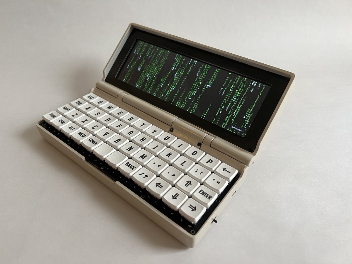 penk's tweet image. Built Penkesu Computer, a little retro-style Pi Zero 2 W laptop, and open sourced it :-)

👉 github.com/penk/penkesu