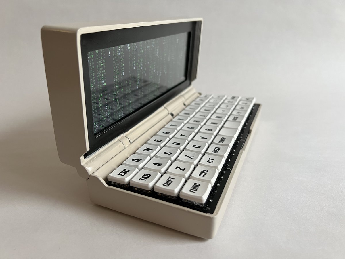 penk's tweet image. Built Penkesu Computer, a little retro-style Pi Zero 2 W laptop, and open sourced it :-)

👉 github.com/penk/penkesu