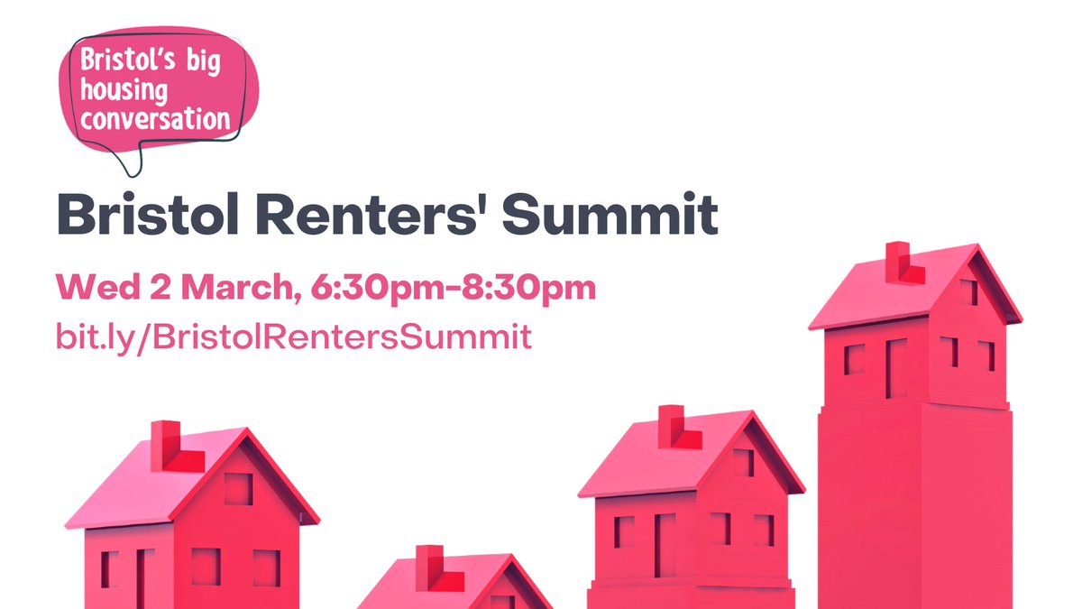 🚨 We’re inviting renters, activists, landlords and regulators to our #BristolRentersSummit

🔬 With <a href="/ShelterBristol/">Shelter Bristol</a> <a href="/ACORN_Bristol/">ACORN Bristol</a> and more, we’ll look at rent control, enforcement, <a href="/BristolCouncil/">Bristol City Council</a>'s powers and issues facing the private rented sector

🔗 eventbrite.co.uk/e/bristol-rent…