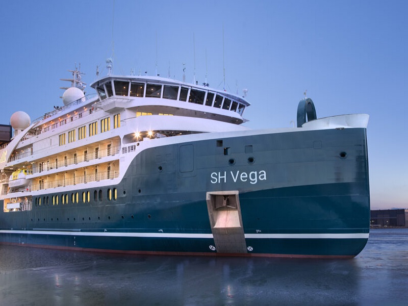 Built at Finland-based Helsinki Shipyard, Swan Hellenic’s second expedition cruise ship, 