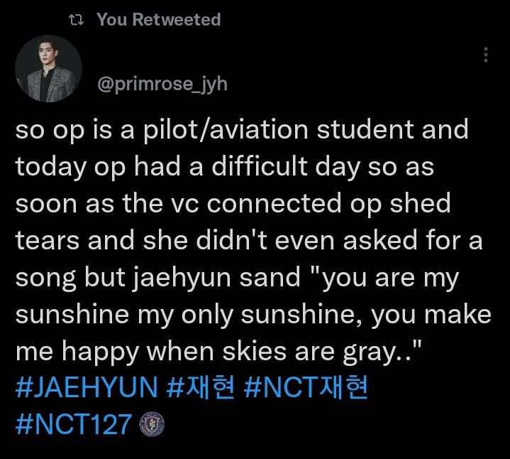 _cutiepiejae's tweet photo. and he pretended to be a plane 😭 jaehyun is really sweet its supposed the day people make him happy but he was the one who cheered up the fan 😭 bless his good heart https://t.co/D53xAFCFsW
