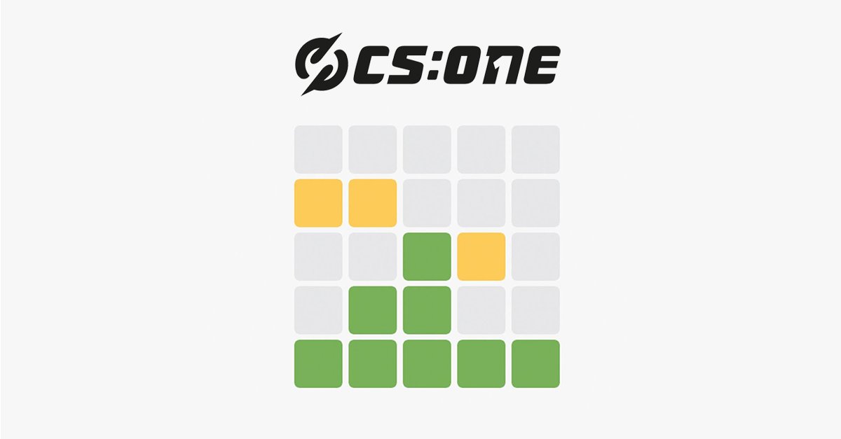 Kick-off your Monday with a CS ONE #Wordle! We know you're all addicted just as much as we are 😉

mywordle.strivemath.com/?word=ygfqp

Think outside of the box with this one... the CLUE is in the NAME🕵️

Did you guess it? Show us on you got on below... but don't give the word away! 👇