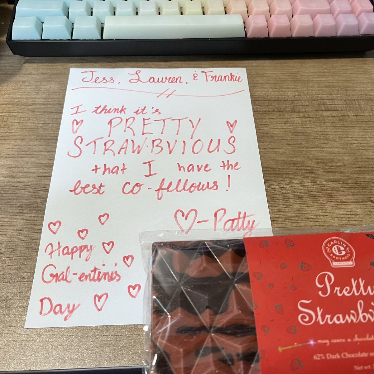 Patricia Tran, MD, MS, FAAP (she/her) (@patriciatranmd) on Twitter photo Happy Pal-entine’s day to my wonderful <a href="/MarshallPHM/">Marshall Pediatric Hospital Medicine Fellowship</a> co-fellows!
🍓🍫🍫🍓
<a href="/JessicaFordDO/">Jessica Ford, DO</a> <a href="/Lauren_1192/">Lauren Tufts</a> @frankiegiv Happy Pal-entine’s day to my wonderful <a href="/MarshallPHM/">Marshall Pediatric Hospital Medicine Fellowship</a> co-fellows!
🍓🍫🍫🍓
<a href="/JessicaFordDO/">Jessica Ford, DO</a> <a href="/Lauren_1192/">Lauren Tufts</a> @frankiegiv